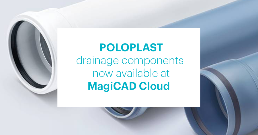 New manufacturer POLOPLAST joins MagiCAD Cloud